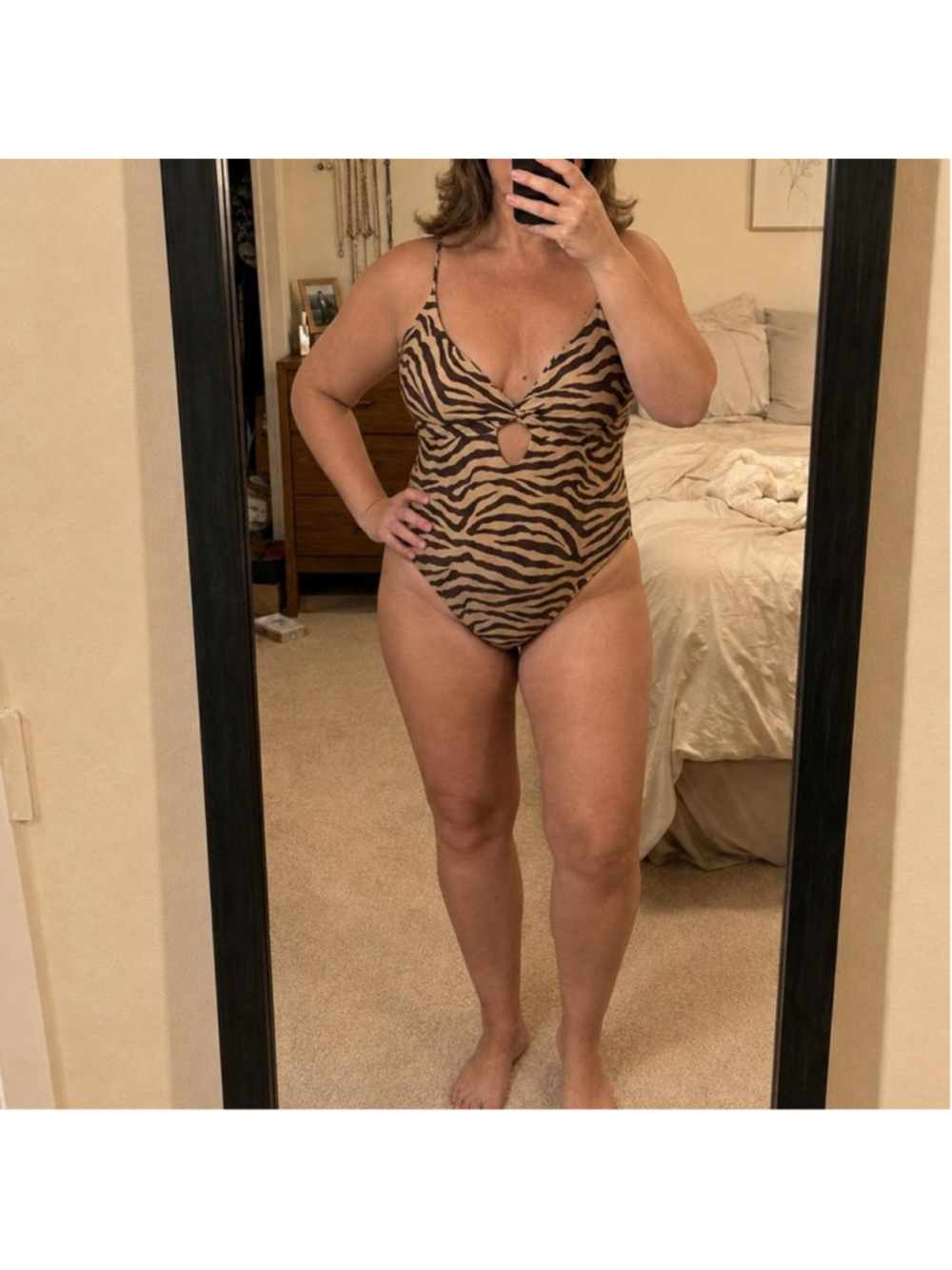 J.Crew Zebra Print One Piece Swimsuit Size 20